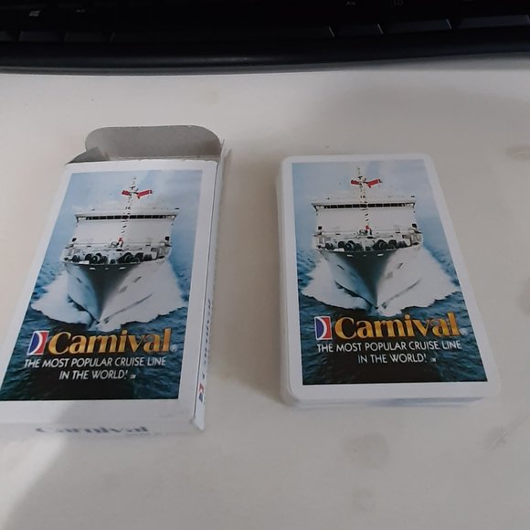 Carnival Cruise Lines Complete Deck of Playing Cards - Vintage, New in open box - Picture 1 of 5